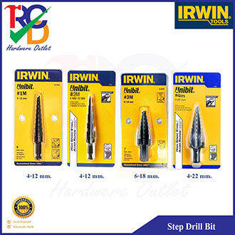 ดอกสว่านเจาะคว้านรู-ดอกสว่านทรงเจดี-ดอกสว่านขั้นบรรได-irwin-step-drills