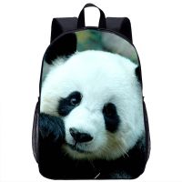 Panda Backpack Childrens School Backpack Kids Cool Animal 3D Print Travel Laptop Bag 17in School Season Gift for Boys Girls