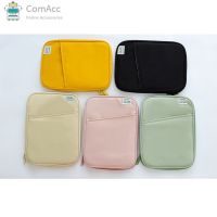 comacc พร้อมส่ง กระเป๋าใส่ไอแพด   กระเป๋าใส่โน๊ตบุ๊คสีเรียบ มินิมอล วัสดุกันน้ำ สีรุ้ง สดใส มีช่องเยอะ ใส่ไอแพด 11นิ้ว แม็คบุ๊ค13นิ้ว