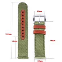 lipika 18mm 20mm Premium Nylon Watch Band Strapsoft Nylon Leather Watch Bracelet Men Sport Bracelets Belt Watch Accessories