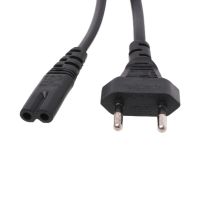 2-Prong Pin AC EU Power Supply Cable Lead Wire Power Cord For Desktop Laptop 63HF