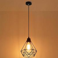 Lampshade Retro Edison Metal Wire Cage Shaped Hanging Pendant Light Shade Chandelier Lamp Cover Only Shade Without Bulb