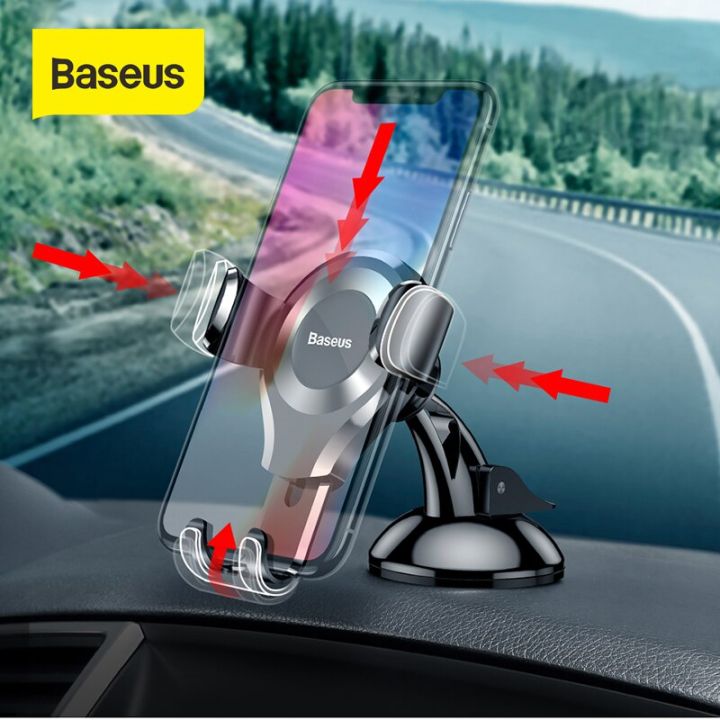 baseus-เครื่องดูดติดที่วางโทรศัพท์ในรถแรงโน้มถ่วงติดกระจกหน้า-ดูดแรงสูงถ้วยน้ำ-gps-สำหรับที่จับโทรศัพท์มือถือรถยนต์12ชิ้น