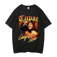 เสื้อยืดผ้าฝ้ายTupac ผ้าฝ้ายคุณภาพสูง EU ขนาด Tshirt Streetwear Men T Shirt ญี่ปุ่น Designer กราฟิก Man เสื้อผ้า