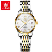 OLEVS 6673 Automatic Mechanical Fashion Watches For Women Waterproof Stainless Steel Band Women Wristwatches Luminous Calendar