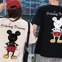 Short sleeve T-shirt printed Mickey cotton loose fit for Men and women