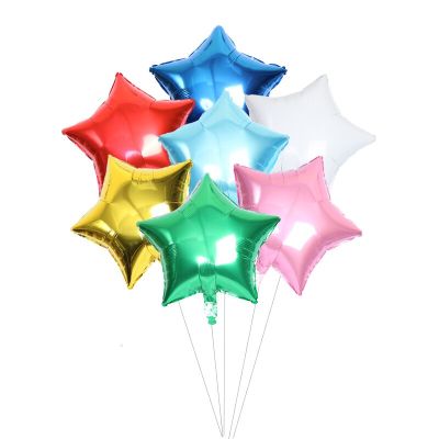 1/5/10pcs 18inch rose gold Silver Foil Star Balloon Birthday Wedding Christmas Party Decor Baby Shower Supplies Kids Globos Toy Balloons