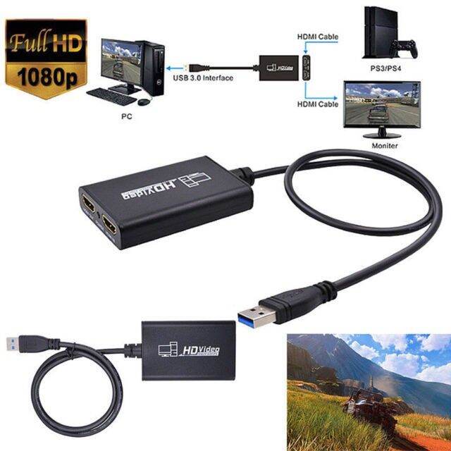 best-seller-usb3-0-to-hdmi-capture-card-dongle-1080p-video-audio-adapter-for-pc-ps3-ที่ชาร์จ-หูฟัง-เคส-airpodss-ลำโพง-wireless-bluetooth-คอมพิวเตอร์-โทรศัพท์-usb-ปลั๊ก-เมาท์-hdmi-สายคอมพิวเตอร์