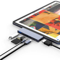 jianzhifen Mosible USB C ฮับสำหรับ iPad Pro MacBook Pro/ Air 2021 M1อะแดปเตอร์ Type C USB HDMI-USB ที่เข้ากันได้ USB Sd/ ตัวอ่านบัตร TF แจ็ค3.5มม. PD