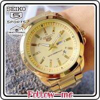 [In stock] Men Watches Seiko 5 21 Jewels Automatic Watch for Men Luminous waterproof calendar Stainless steel strap