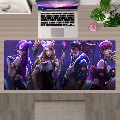 Large Mousepad 30x60 LOL KDA Sexy Girl Gaming Accessories Mouse Mat XXL Podkladka Pod Mysz Mouse Pad Gamer Tappetino Mouse 90X30