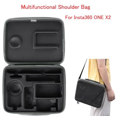 SUNNYLIFE Multifunctional Shoulder Bag For Insta360 ONE X2 Panoramic Camera Crossbody Carrying Storage Case Handbag Accessories