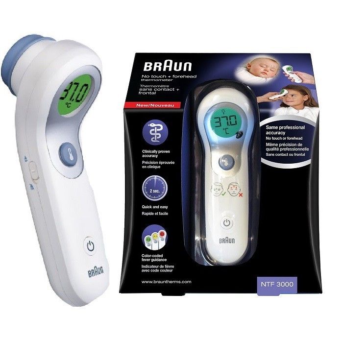 Dijamin Original Braun Forehead Thermometer No Touch Ntf3000 Termometer Infrared 3000 Lazada