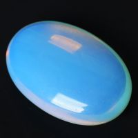 Opalite ปาล์มหินคริสตัลนวด Tumbled หิน Healing Reiki ขัดตัวอย่าง