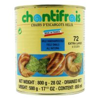 import?( x 1) CHANTIFRAIS Escargots Snails ทากสายพันธุ์ฝรั่งเศสบรรจกระป๋อง มีให้เลือก 2 ขนาด 6 Doz