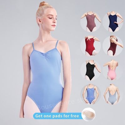 ☈✼♕ Ballet Leotards for Women Adult Dance Gymnastics Leotard Sexy V Back Ballet Costume