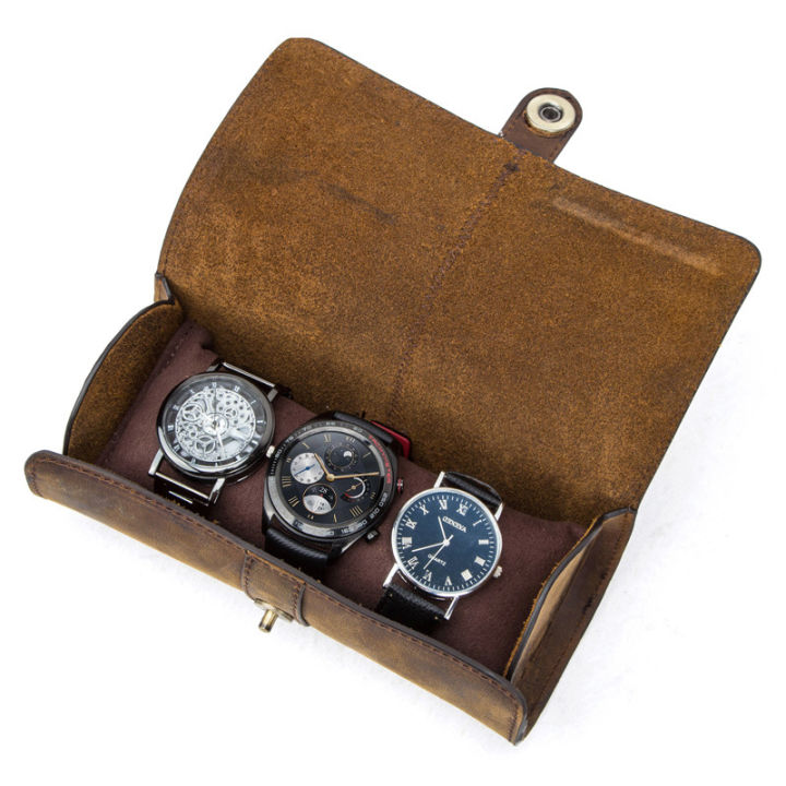 cow-leather-3-slot-watch-box-handmade-watch-roll-travel-case-wristwatch-pouch-exquisite-retro-slid-in-out-organizer