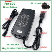 Ku3n8ky1ที่ชาร์จแบตเตอรี่ลิเธียม2A 67.2V คุณภาพสูงแบตเตอรี่ Li-Ion 1ขนาด60V จักรยานไฟฟ้าขั้วต่อพีซี IEC