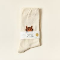 [WARMGREY TAIL] MEET TIGER - IVORY SOCKS 230 - 280mm (free size)