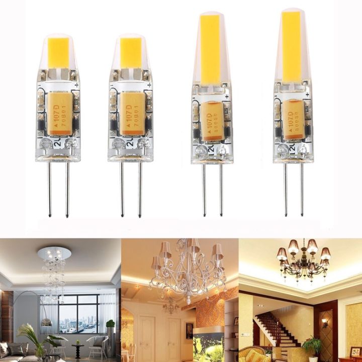 G4 LED 12V AC/DC COB Light 3W 6W High Quality LED G4 Lamp Bulb Chandelier  Lamps