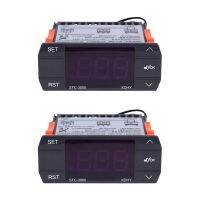 2X STC-3000 110V-220V 30A Press Digital Temperature Controller Thermostat with Sensor Controlling Tool