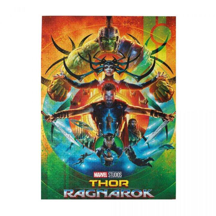 thor-ragnarok-wooden-jigsaw-puzzle-500-pieces-educational-toy-painting-art-decor-decompression-toys-500pcs