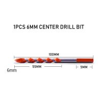 ค้อนเจาะกลางสว่านไฟฟ้าคอนกรีตเซรามิคกระเบื้องโลหะหัวเจาะก้านกลม6Mm-12Mm Diy กำแพงหลุมเลื่อยเจาะ