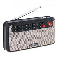 Portable FM Radio Speaker Card Speaker with LED Display Subwoofer MP3 Music PlayerTorch Lamp Verify for HomeOutdoor T60