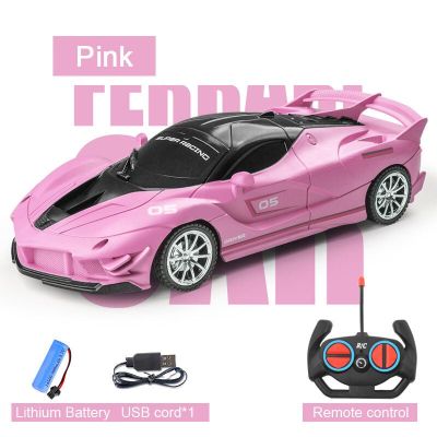 Electric Simulation Remote Control Racing Car Toy 1:18 High Speed Sport Drift Electric LED Light Vehicle Model Childrens RC Car
