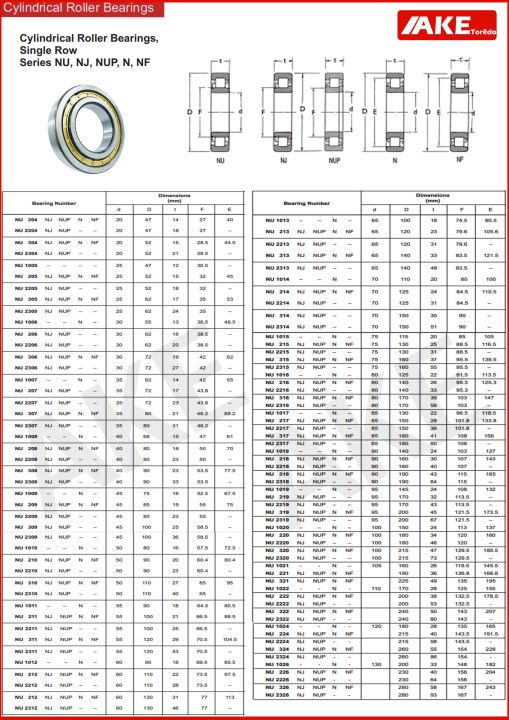 nup2207-nup2209-nup2210-ตลับลูกปืนเม็ดทรงกระบอก-cylindrical-roller-bearings-ตลับลูกปืน-nup-2201-2210-จัดจำหน่ายโดย-ake-tor-do