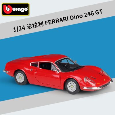 Bburago 1:24 FERRARI Dino 246 GT High Simulation Diecast Car Metal Alloy Model Car Childrens Toys Collection Gifts B465