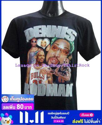 เสื้อบาส DENNIS RODMAN RODZILLA เดนนิส ร็อดแมน ไซส์ยุโรป เสื้อยืดวงดนตรีร็อค เสื้อร็อค  TDO7147 ไม่มีข้าง