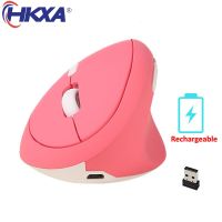 HKXA Ergonomic Vertical Mouse 2.4G Wireless USB Rechargeable 1600 DPI Gamer Mice 6D Mini Gaming Mouse for Computer Laptop PC Basic Mice