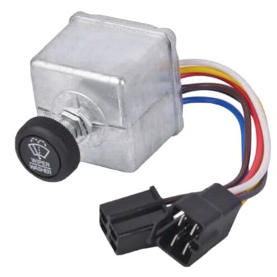 Washer Switch Wiper Switch Knob 4 &amp; 2 Pin Connection 6 Wire for Peterbilt 300 Series 75600-26 577.75633