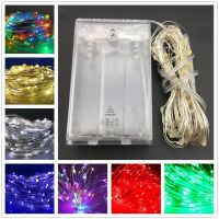 10M 5M 100 50 LED 3XAA Battery LED String Lights for Xmas Garland Party Wedding Decoration Christmas Tree Flasher Fairy Lights