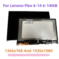 14 นิ้วสำหรับ Lenovo การงอไอเดียแพด6-14 6-14IKB แบบยืดหยุ่น/5D10R03188 ARR/5D10R03189 81EM 81HA หน้าจอสัมผัส + จอแสดงผล + ทัชสกรีนจอ LCD