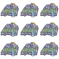 Pulaqi 10PCS Mountain Patch Wholesale Patches Iron On Patches For Clothing Stickers Stripe Wholesale Dropship Custom Patch