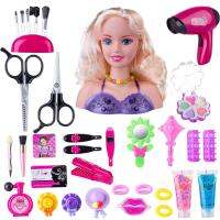 Childrens Luxury Hairdressing Head Makeup Doll Safe And Washable Toys With Hair Dryer Accessories Best Gifts For Girls