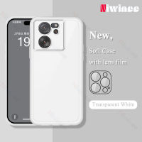 NIWINEE เคสโทรศัพท์โปร่งใสป้องกันกล้องสำหรับ Xiaomi 13T/13T Pro ฝาหลังแบบใสอ่อนเคสกันกระแทกมือถือ