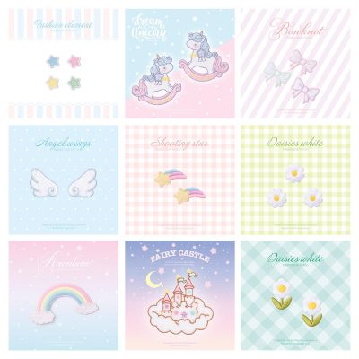 ✧△♤ Embroidered Cloth Stickers Cute Clothes Switch Bag Diy Decorative Stickers Versatile Fashion Patch Stickers Small Self-Adhesive