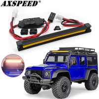 AXSPEED ไฟหน้าแบบซังไฟหลังคาไฟท้ายกลุ่มไฟ LED สำหรับรถยนต์ TRX4M 1/2ตีนตะขาบ RC ชิ้นส่วนโมเดล