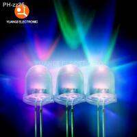 10pcs F10 10mm Fast / Slow RGB Flash Red Green Blue Rainbow Multi Color Light Emitting Diode Round LED Full Color DIY Kit