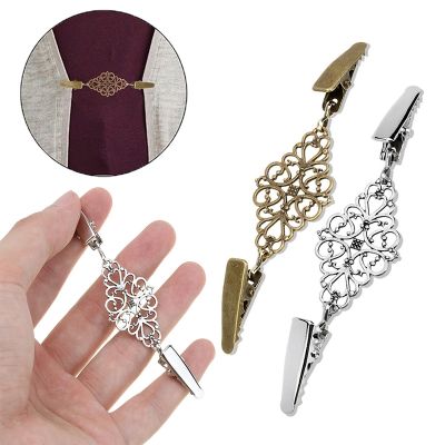 【CW】 Shawl Shirt Sweater Cardigan Collar Brooches Gold Color Metal Buckle Brooch Pin Clip