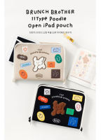 Romane Brunch Brother 11 Type Poodle Pouch (Ipad) กระเป๋าใส่ไอแพดลายลิขสิทธิ์แท้จากโรมาเน่ Made in Korea