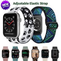 Nylon Loop Strap for Apple Watch Band 45mm 44mm 49mm 41mm 40mm 42mm Adjustable Elastic Bracelet iWatch Series Ultra 8 7 6 5 SE 4 Straps