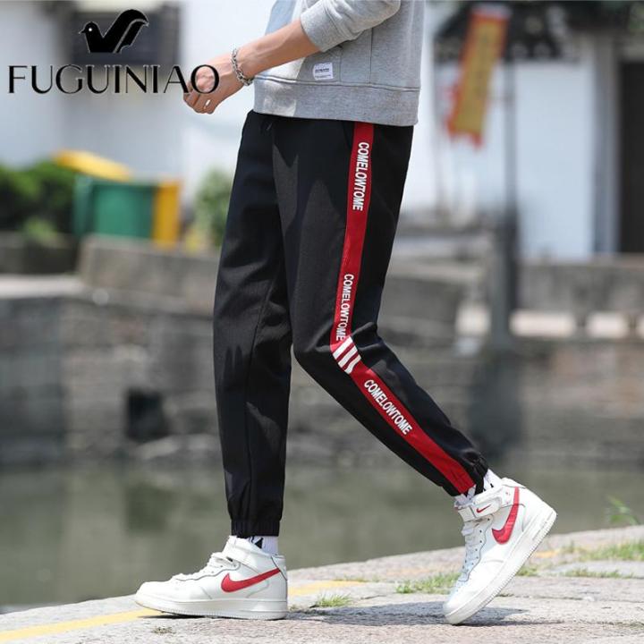 fuguiniao-2021-แฟชั่นผู้ชายกางเกงกีฬาลำลองกลางแจ้งขนาดใหญ่-m-4xl