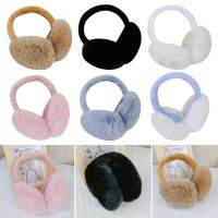 Portable Cold Protection Women Men Outdoor Soft Plush Earmuffs Foldable Earflaps Faux Fur Ear-Muffs Winter Warm