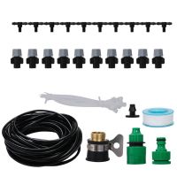 DIY -Water Irrigation System Garden Greenhouse Plant Auto Watering 4/7mm Hose Set Kit for Garden Greenhouse Flower Bed Patio Lawn