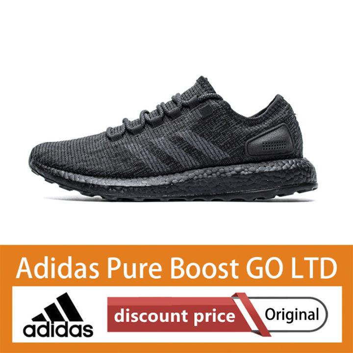 Adidas Original Pure Boost GO LTD black Men's sneakers Women's casual running shoes Increase height | Lazada PH