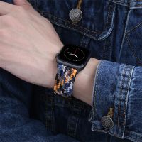 xinpan Nylon Braided Solo Loop Strap For Apple Watch Band 45mm 44mm 42mm 41mm 40mm 38mm Elastic Belt Bracelet iWatch Serie 7 6 SE 5 4 3